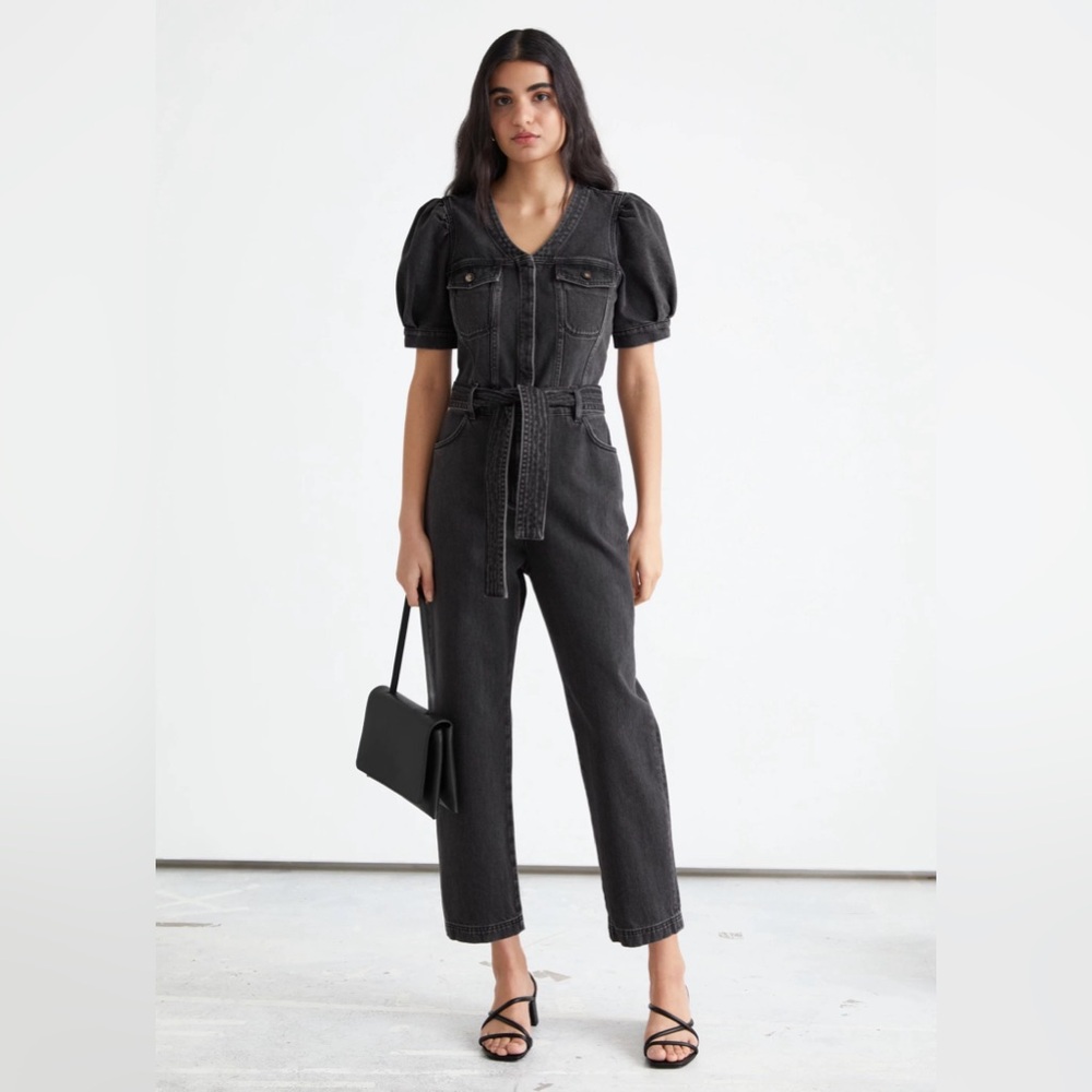 & Other Stories Denim Jumpsuit